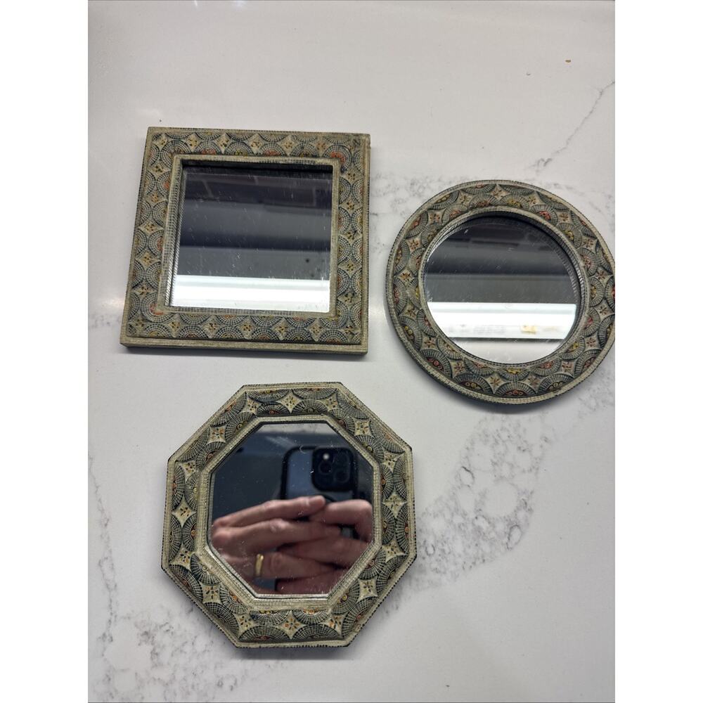 Three Different Shape Small Mirrors